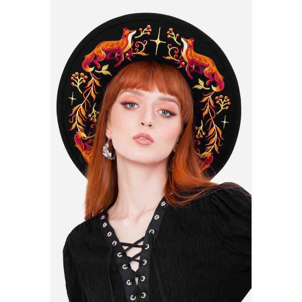 Restyle - EMBERS Fedora hoed - Zwart